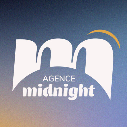logo dégradé agence midnight