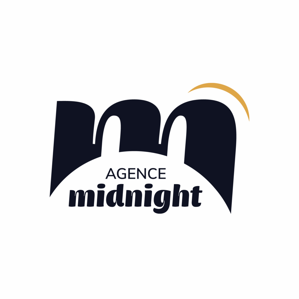 logo bleu agence midnight