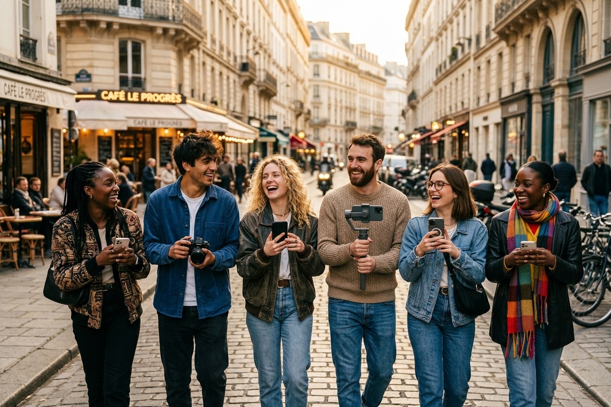 Group of French content creators — top 7 French influencers
